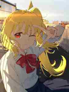 A crossover anime/manga story, set in everyday Tokyo, but within a loop of a game.